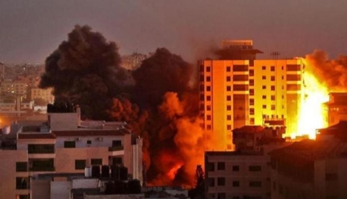صور القصف على غزة